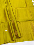 Moss Green color Soft Silk Saree