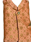 Light Orange 3 piece kurta - MIRASILKS Light Orange 3 piece kurta 
