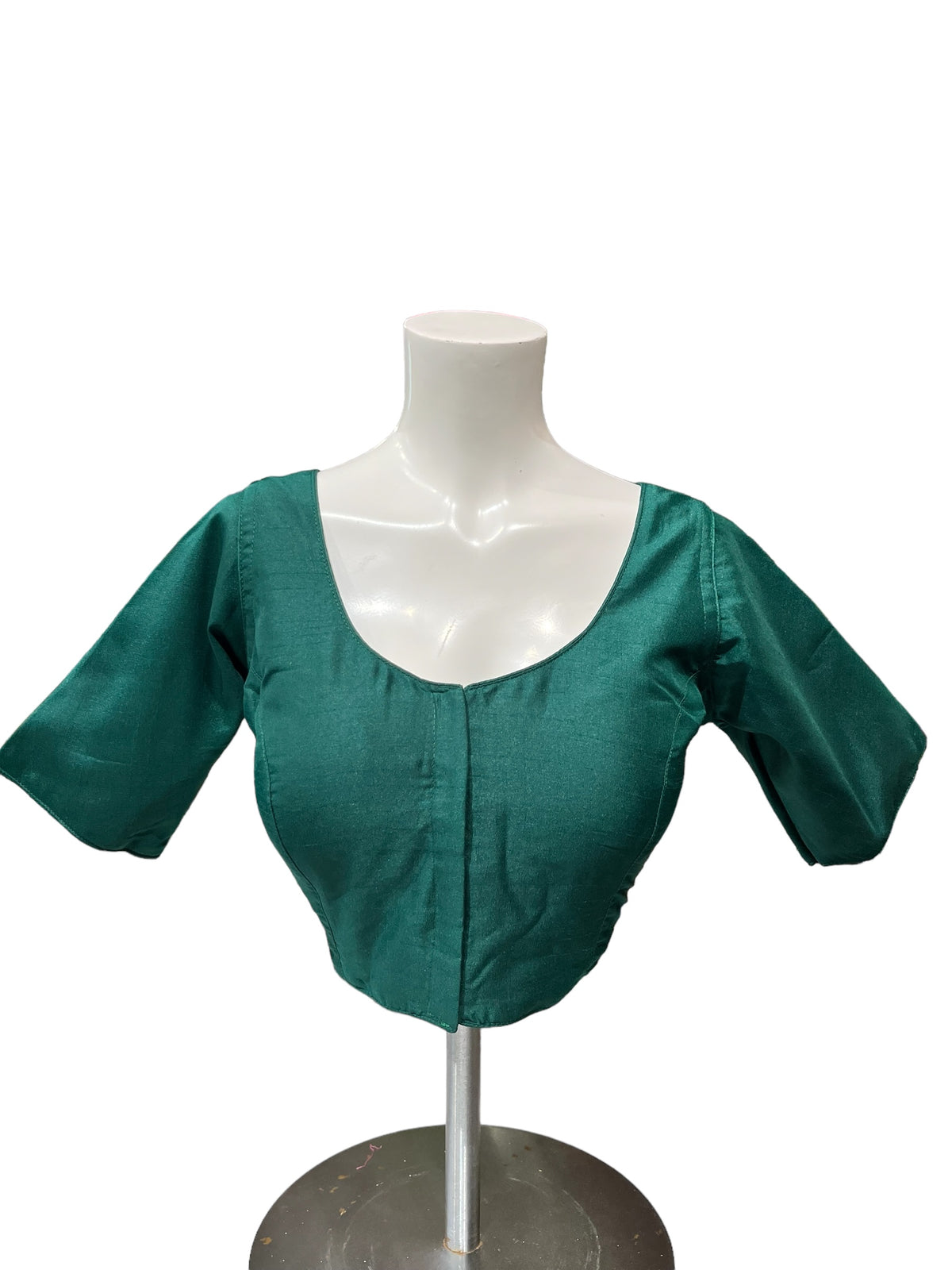 Dark green Silk Blouse