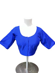 Royal blue Silk Blouse