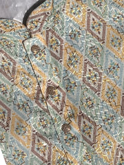 Lucknowi Mens Kurta -Geo pattern