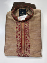 Tobacco Brown Mens Kurta - Size38