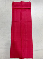 Dark Coral Kanjivaram Silk Saree With Scarlet Pallu