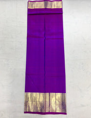 Dusky Blue Kanchi with Purple gold Pallu