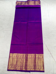 Royal Purple Kanchi with Gold Zari Pallu