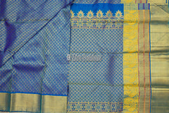 Imperial blue tissue gold Kanjivaram Silk Saree