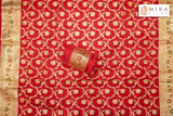 Red Banarasi Bridal Saree - MIRASILKS Red Banarasi Bridal Saree 