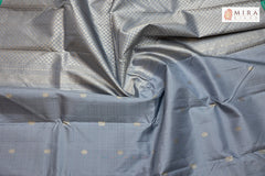 Harbor Grey Kanjivaram Silk Saree