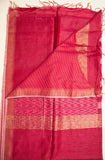 Pink Chanderi Dupion Weaving Saree - MIRASILKS Pink Chanderi Dupion Weaving Saree 