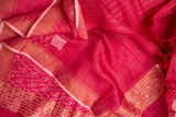 Pink Chanderi Dupion Weaving Saree - MIRASILKS Pink Chanderi Dupion Weaving Saree 