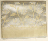Pale Silver Tissue Gold Saree With Champagne Gold Pallu - MIRASILKS Pale Silver Tissue Gold Saree With Champagne Gold Pallu 