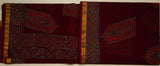 Maroon Chanderi Saree With Stitched Blouse - MIRASILKS Maroon Chanderi Saree With Stitched Blouse 
