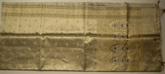 Silver Pure Tissue Saree With Pale Gold Pallu