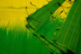 Lemon yellow & Green Semi-Silk Saree With Stitched Blouse - MIRASILKS Lemon yellow & Green Semi-Silk Saree With Stitched Blouse 