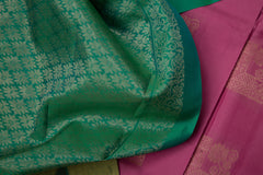 Lotus Pink with Sea soft silk blend Saree