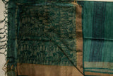Green Moonga Pure Tissue Saree - MIRASILKS Green Moonga Pure Tissue Saree 