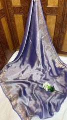 Metallic Purple Tissue Saree